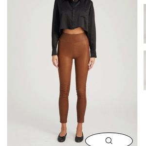 SPRWMN Leather Ankle Leggings in Cocoa Tan XS